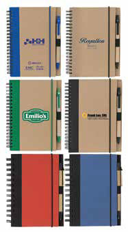 Libreta Ecologica con Banda y Bolígrafo