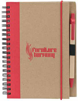 Libreta Ecologica con Banda y Bolígrafo